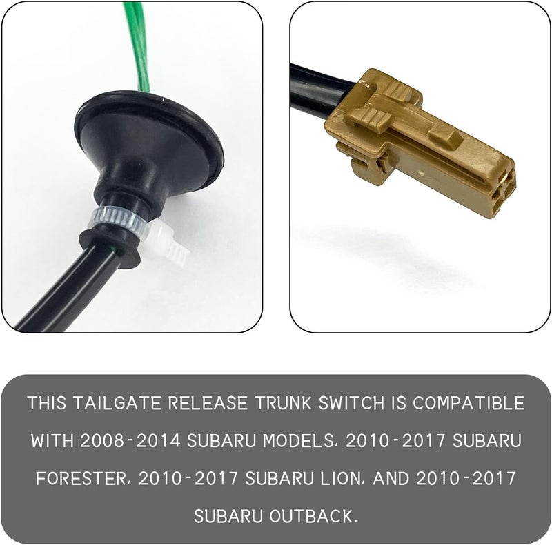 SWQS Hatch Button Trunk Latch, Trunk Lid Release Opener Switch Button for Subaru Crosstrek 2016-2017, Impreza 2012-2016, XV Crosstrek 2013-2015, Rear Liftgate Switches Buttons Replace #63270-FJ000 - Image 5